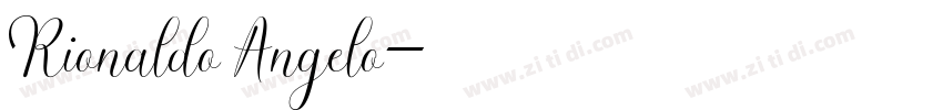 Rionaldo Angelo字体转换